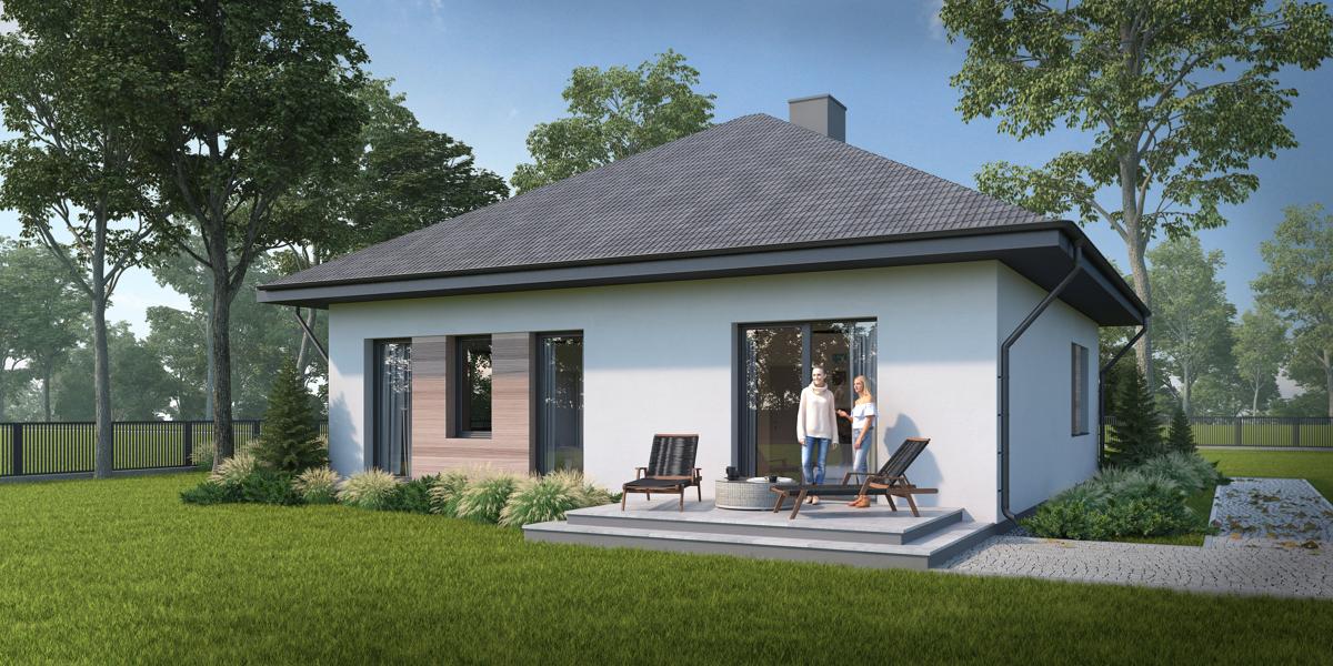 MAŁY DOM Z ELEMENTĂW PREFABRYKOWANYCH
