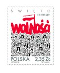 „Święto Wolności” na znaczkach Poczty Polskiej