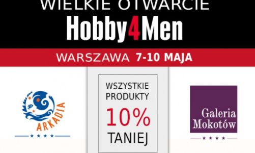 Męskie rzeczy teraz także w warszawskich galeriach