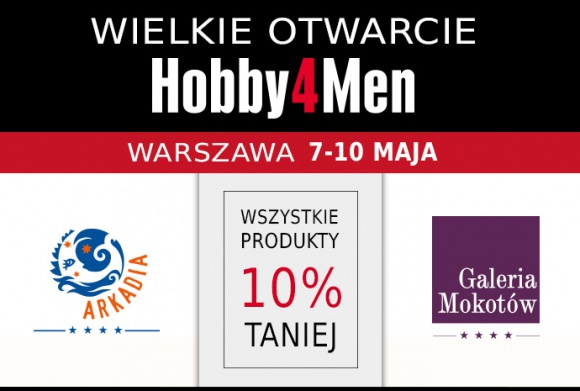 Męskie rzeczy teraz także w warszawskich galeriach