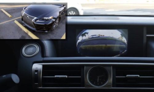 Lexusy z przednią kamerą parkowania