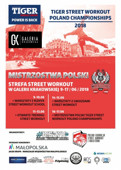 Mistrzostwa Polski Street Workout 2018 w Krakowie