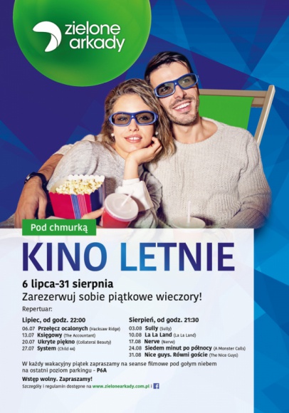 Kino pod chmurką w Zielonych Arkadach