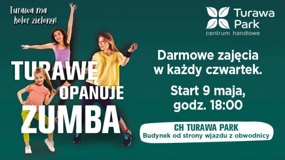 Darmowe zajęcia Zumby w każdy czwartek maja i czerwca w CH Turawa Park