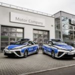 Toyota Mirai na patrolu w Berlinie