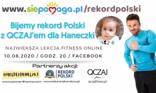 Ustanawiają Rekord Polski z Qczajem w szczytnym celu dla Haneczki