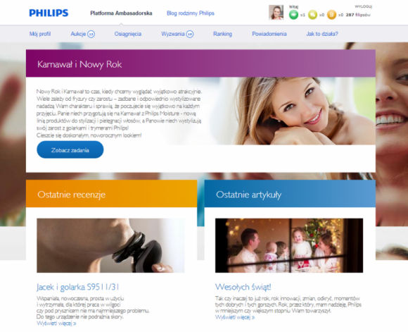 Philips znów postawił na OS3 BIZNES, Media i PR - Agencja OS3 wygrała przetarg na prowadzenie działań online marki Philips i kontynuuje obsługę programu lojalnościowego Ambasador Innowacji.