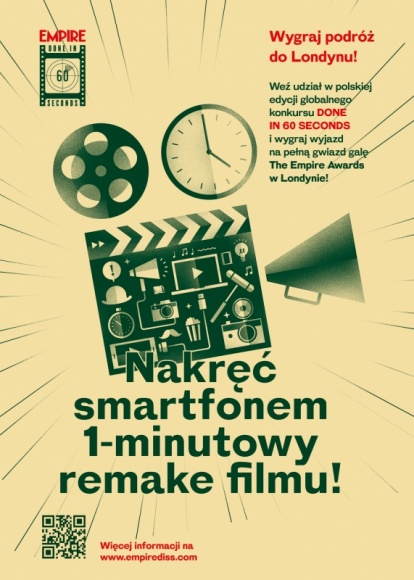 W 60 sekund do Hollywood! Film, LIFESTYLE - Minuta na pierwszy rzut oka wydaje się tylko chwilą, ale w czasie jej trwania można zrobić naprawdę mnóstwo rzeczy: przeciągnąć się, wypić szklankę wody, shota whiskey lub zakochać się. Trwa druga edycja konkursu filmowego ?Done in 60 seconds?!