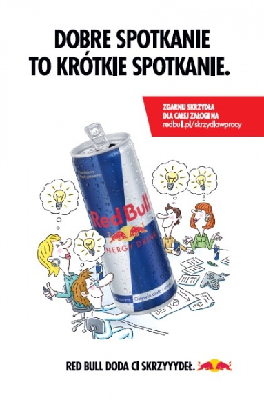 Red Bull z kolejną odsłoną komunikacji BIZNES, Media i PR - Red Bull ruszył z kolejną odsłoną kampanii promującej produkt, poprzez wskazanie okazji do konsumpcji napoju.