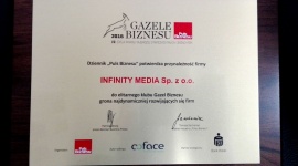Infinity Media z Gazelą Biznesu