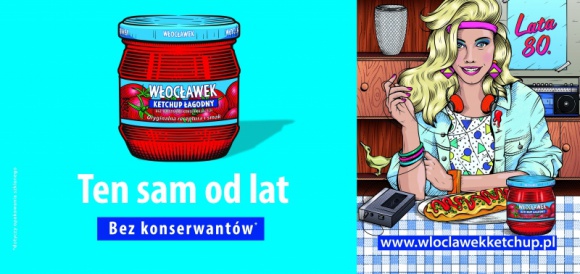 Ketchup Włocławek. Ten sam. Od lat. Wystartowała kampania outdoorowa marki. BIZNES, Media i PR - Dekady mijają, lata lecą i wszystko się zmienia, a starsi powtarzają ?za moich czasów...". Czy aby na pewno? Naprzeciw tym stwierdzeniom wychodzi Ketchup Włocławek. Marka wystartowała właśnie z kampanią outdoorową, która podkreśla niezmienność produktu i jego wyjątkowego smaku.