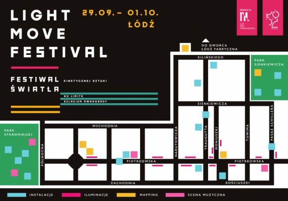 Rekordowa liczba atrakcji w 7. edycji Light. Move. Festival. BIZNES, Kultura - 38 instalacji świetlnych, projekcji i animacji oraz 55 podświetlonych budynków ? to atrakcje, które zobaczymy już 29 września na Light. Move. Festival. Po raz pierwszy festiwal światła podświetli zabytkową cerkiew przy ulicy Kilińskiego i Łódzki Dom Kultury.
