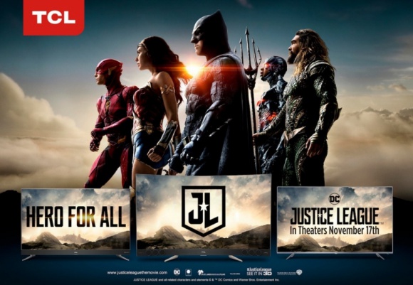 TCL razem z wytwórnią Warner Bros. Pictures promuje film Liga Sprawiedliwości Film, LIFESTYLE - TCL, trzeci największy producent telewizorów na świecie, ogłosił dziś zawarcie oficjalnej międzynarodowej współpracy z wytwórnią Warner Bros. Pictures w związku z wyczekiwanym filmem akcji pt. Liga Sprawiedliwości.