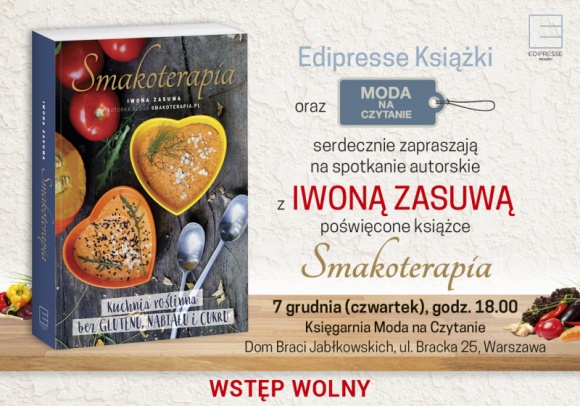 Spotkanie autorskie Iwony Zasuwy "Smakoterapia" Gwiazdy, LIFESTYLE - "Królowa Kaszy Jaglanej? spotka się ze swoimi czytelnikami