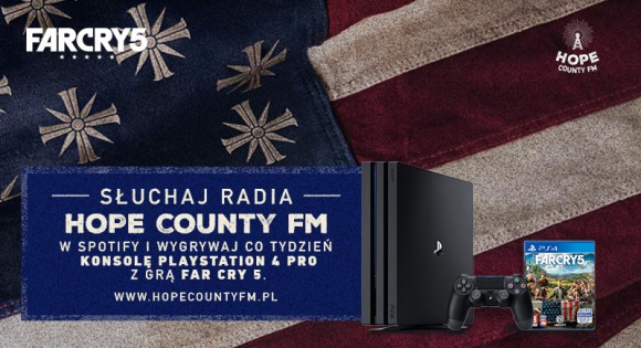 Gra Far Cry 5 w Polsce promowana będzie internetowym radiem na Spotify BIZNES, Media i PR - Hope County FM to radio z uniwersum najnowszej odsłony serii Far Cry.