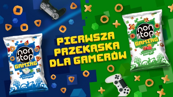 Non Stop Gaming ? chrupki w kształcie przycisków gamepada BIZNES, Media i PR - W odpowiedzi na intensywny wzrost rynku gamingowego firma TBM Sp. z o.o., polski producent przekąsek, wprowadza nową submarkę Non Stop Gaming stworzoną z myślą o graczach komputerowych i konsolowych.