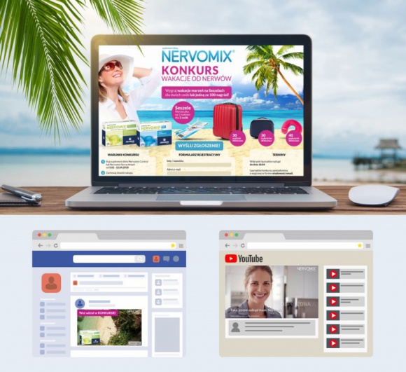 Brands Alive dla marki Nervomix BIZNES, Media i PR - Agencja Brands Alive specjalizująca się m.in. w realizacji strategii marketingowych oraz identyfikacji wizualnej odpowiadała za koordynację konkursu ?Wakacje bez nerwów? na zlecenie Grupy Adamed, właściciela marki Nervomix.