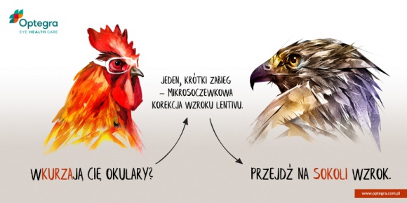 Trwa ogólnopolska kampania edukacyjno-informacyjna sieci klinik Optegra BIZNES, Media i PR - Międzynarodowa sieć klinik chirurgii okulistycznej Optegra rozpoczęła kolejną ogólnopolską kampanię edukacyjno-informacyjną ? ?Przejdź na sokoli wzrok?. Akcja ma podnieść świadomość zdrowotną pacjentów w zakresie nowoczesnych metod korekcji wzroku.