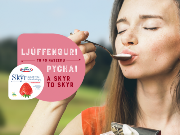 SKYR ? jogurt typu islandzkiego po naszemu! BIZNES, Media i PR - Trwa kampania digital promująca SKYR ? jogurt typu islandzkiego z Piątnicy. Za koncept i realizację kampanii obejmującej współpracę z influencerami oraz social media odpowiada agencja Plej ze strategicznym wsparciem Melting Pot.
