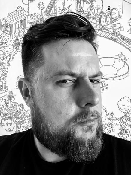 Stefan Stefański na pokładzie F25