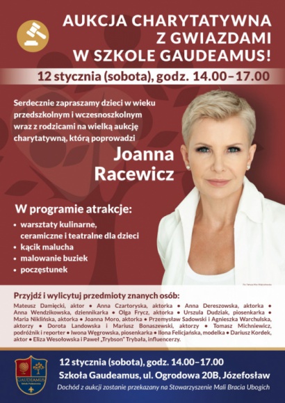 WIELKA AUKCJA CHARYTATYWNA Z GWIAZDAMI