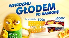 Loteria Wstrząśnij Głodem po nagrodę ? nowa realizacja NAV agency i Mint Media BIZNES, Media i PR - 13 maja wystartowała loteria ?Wstrząśnij Głodem po nagrodę!?, promująca produkty Danio w sieci sklepów Biedronka. Za realizację odpowiadają NAV agency oraz agencja interaktywna Mint Media.