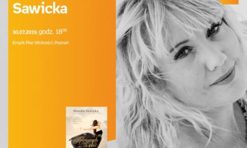 Monika Sawicka z książką ?Kolorowych snów? w Empiku Plac Wolności