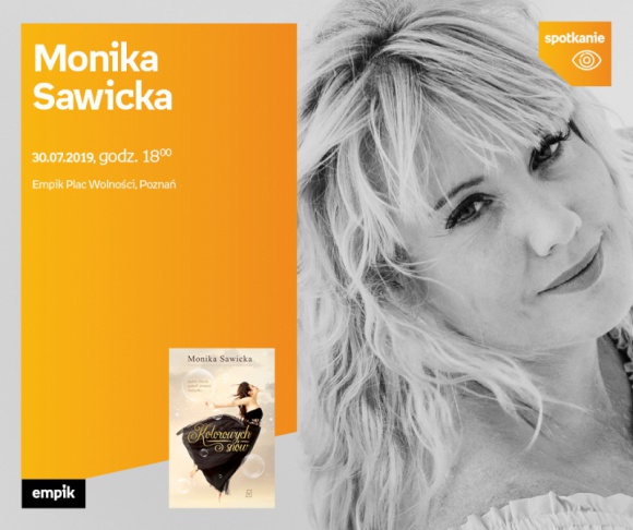 Monika Sawicka z książką ?Kolorowych snów? w Empiku Plac Wolności