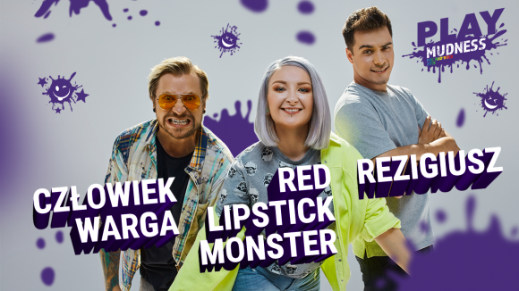 Strefa Play Mudness na festiwalu Pol?and?Rock 2019 BIZNES, Kultura - Szalona zabawa, pozytywne emocje i niesamowita atmosfera, zgodnie z ideą #playpositive! Oprócz tego fioletowe błoto, ulubieni Youtuberzy, wodna zjeżdżalnia i ogrom innych atrakcji. To właśnie czeka na wszystkich uczestników 25. Pol'and'Rock Festival.