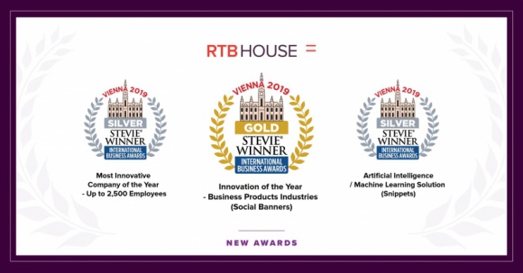 RTB House z trzema nagrodami Stevie? Awards