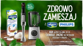 Zdrowo zamieszaj z Alpro i Philips ? nowa realizacja NAV agency i Mint Media BIZNES, Media i PR - Już 16.09.2019 rusza promocja marki Alpro we współpracy z Philips Polska pod hasłem ?Zdrowo zamieszaj z Alpro i Philips?. W promocji klienci mogą odebrać vouchery do wykorzystania na wybrane produkty Philips na philips.pl/sklep.