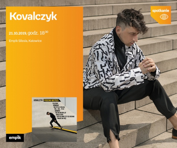 Kovalczyk w Empiku Silesia BIZNES, Kultura - Muzyk pochodzący ze Śląska ? Kovalczyk spotka się z fanami w katowickim salonie Empik Silesia 21 października o godzinie 18:00.
