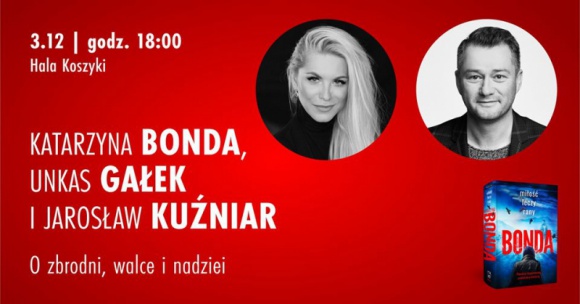 Bonda, Gałek i Kuźniar - o zbrodni, walce i nadziei | Warszawa Gwiazdy, LIFESTYLE - Już 3 grudnia w warszawskiej Hali Koszyki Katarzyna Bonda spotka się z czytelnikami. Autorce towarzyszyć będzie Unkas Gałek ? pierwowzór Kereja ? głównego bohatera powieści ?Miłość leczy rany?. Rozmowę poprowadzi Jarosław Kuźniar.