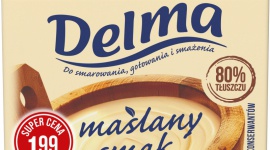 Kampania ?Delma gotowa na wszystko!?, czyli wielki powrót Delmika BIZNES, Media i PR - Delmik ? brand hero marki Delma powraca! Bohatera zobaczymy w nowej kampanii promującej Delmę Maślany smak 80% tłuszczu - ?Delma gotowa na wszystko?. Kampania nawiązuje do uniwersalności produktu i hasła: ?Smaruj, gotuj, smaż!?.