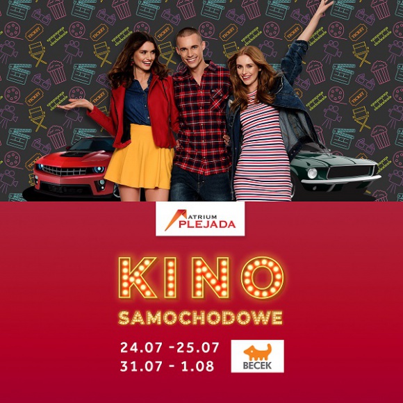 Letnie kino na kółkach w Atrium Plejada